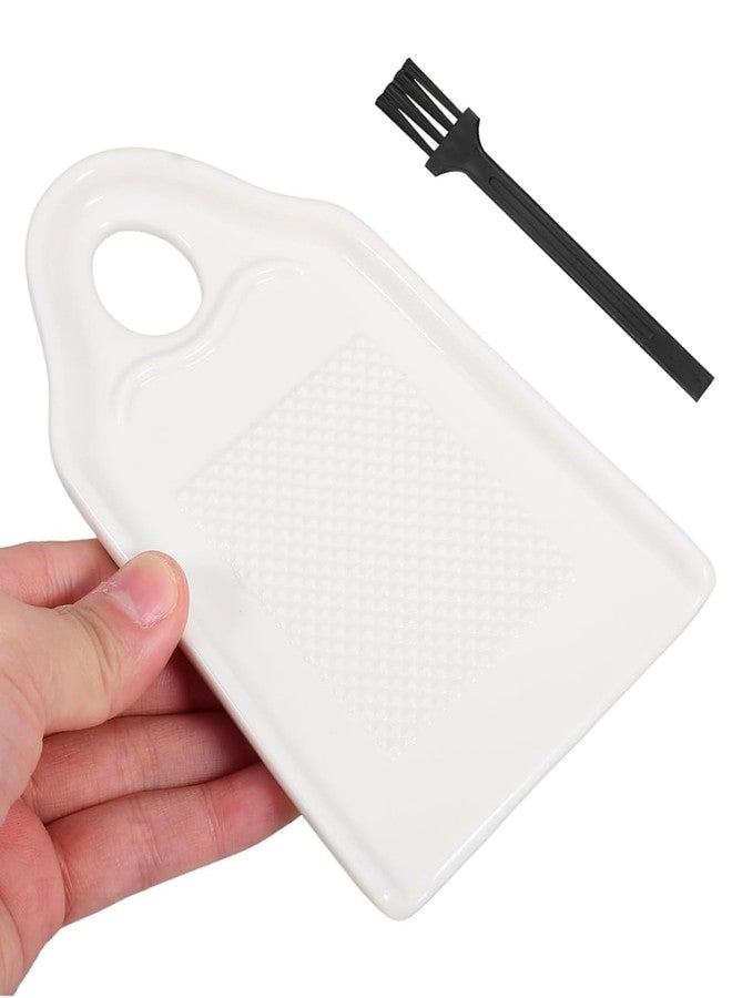 BdelrinQue Garlic Grater Plate, Ceramic Grater Plate for Ginger and Garlic, Garlic Crusher Plate Suitable for Quick Meal Preparation and Daily Cooking - Image 1